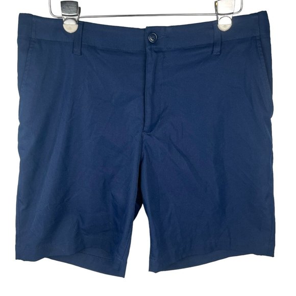 Lands End Traditional Fit Performance Navy Blue Golf Tennis Shorts Men's Size 36 - Picture 3 of 16